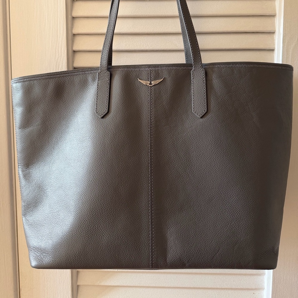 Authentic Zadic and Voltaire Leather Tote Bag